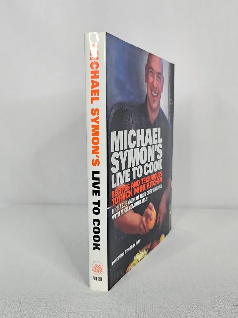 Signed Michael Symon Cookbook | Live to Cook | Autographed Hardcover